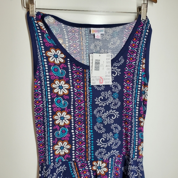 NWT Nicki Lula Roe Sleeveless Dress.  Size S. - Picture 3 of 9